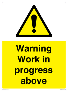 Warning Work in progress above